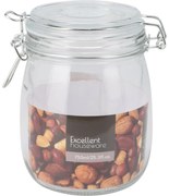 Excellent Houseware Pohár s klipom a skleneným vekom 750 ml