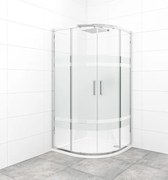 Sprchový kút čtvrtkruh 90x90 cm SAT TEX SATBKTEXS90CRS