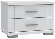 Nočný stolík Snow SNWK02 biely mat