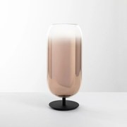 Artemide Gople stolná lampa čierna/meď 485mm, design Big, E27, sklo