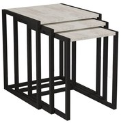 Set 3ks. konferenčných stolíkov Kibusa (čierna + kryštál). Vlastná spoľahlivá doprava až k Vám domov. 1094329
