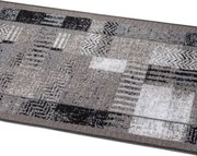 Kusový behúň Patchwork šedá 67 x 350 cm