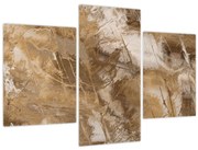 Obraz - Hnedá abstrakcia (90x60 cm)