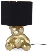 Facetovaný medveď zlatý dekor lampa