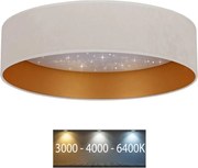 Brilagi - LED Stropné svietidlo VELVET STAR LED/24W/230V pr. 40 cm  krémová/zlatá