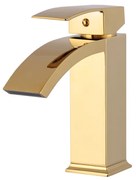 Gamma Kaskada, vysoká umývadlová batéria h-190, zlatá lesklá, GMA-BKAU-GD