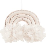 Závesná dekorácia dúha púdrovo ružová 35x27x12cm