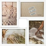 Fotorámik pre  4 ks foto Becca 27,5x27,5 cm, biely%