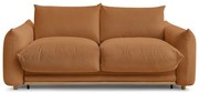 Oranžová rozkladacia pohovka 214 cm Ernest – Bobochic Paris