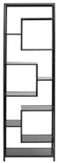 Loft policový regál čierny 195x60 cm