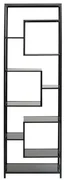 Loft policový regál čierny 195x60 cm