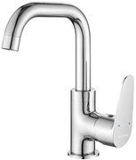 Kuchinox Sagra, umývadlová batéria h-242 s výtokom v tvare L, chrómová, LAV-BQR_025D