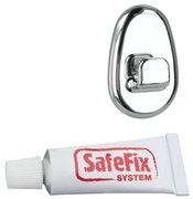 Set 2 ks háčikov a lepidla Metaltex Silver