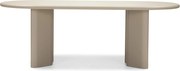 Jedálenský oválny stôl Lima 220 cm tmavobéžový