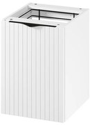 Cersanit Tirso, nízka doplnková skrinka s košom na bielizeň 400x446x551 mm, biela matná, S1017-029