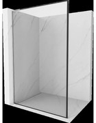 Mexen Kioto L sprchová stena Walk-in 50 x 200 cm, čierny vzor, chróm - 800-050-103-01-70