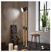Eglo 43521 - Stojacia lampa HORNWOOD 1xE27/28W/230V
