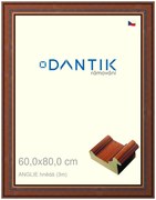 DANTIK rám na obraz 60x80 | ANGLIE hnědá (Plexi Čiré)