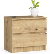 Komoda Kuba 60 cm - 2 zásuvky dub artisan