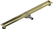 Mexen Flat 360° otočný korpus na lineárny odtok 80 cm, zlatý - 1540080