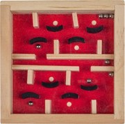 GiftyCity Drevená hra Labyrint, červená