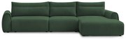 Tmavozelená rohová pohovka Aden – Bobochic Paris