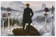 Sablio Prestieranie Pútnik nad morom hmly - Caspar David Friedrich: 40x30cm