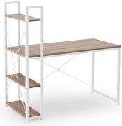 Písací stôl Narvik b sonoma/biela