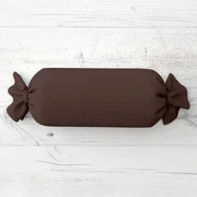 Biante Vankúš valec bonbon Rongo RG-015 Tmavo hnedý 15x40 cm