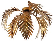Vintage stropné svietidlo zlaté 45 cm okrúhle - Botanica