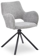 Jedálenská stolička FLAV, bledosivá