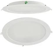 BERGE Okrúhly LED panel zapustený - biely - 24W - PC - neutrálna biela