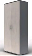 Šatníková skriňa Lift, šedá/hnedá%