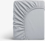 Goldea jersey elastická plachta - sivá 160 x 200 cm