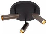 Lucide 22974/13/15 - Bodové svietidlo GRADO 3xGU10/12W/230V hnedá/čierna