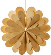 Závesná svetelná dekorácia s vianočným motívom v zlatej farbe ø 45 cm Maravilla – Markslöjd