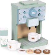 Drevený kávovar pre deti ECOTOYS – baristický set, 8 dielov