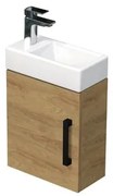 Kúpeľňová skrinka s umývadlom SAT Cube Way 40x47, 5x20 cm dub Hickory mat CUBE320401DCDH