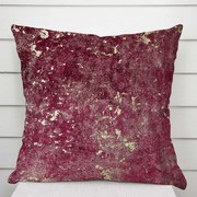 Biante Zamatová obliečka na vankúš Isabela IBL-006 Gold Design vínová 40x40 cm - SKLADOM