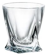 Crystal Bohemia Poháre QUADRO 55 ml, 6 ks