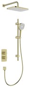 KFA Armatura 5759-301-31-Sprchová súprava s termostatickou podomietkovou batériou MALAGA, kartáčované zlato