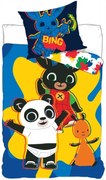 Obliečky do detskej postieľky Zajačik Bing - modré pre chlapcov - 100% bavlna - 90 x 140 cm + 40 x 55 cm