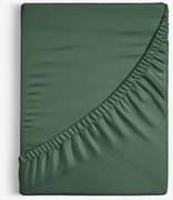 Goldea bavlnená napínacia plachta - tmavo zelená 90 x 200 cm