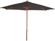 Slnečník Florida Ø 3 m - polyester/drevo - antracit