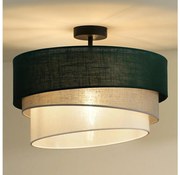 Duolla - Prisadený luster TRIO 1xE27/15W/230V pr. 45 cm zelená/šedá/biela