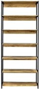 Knižnica Gita 90x213x35 indický masív mango Mango natural