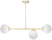 Luster na tyči FIRA 3xE27/60W/230V zlatá