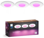 Philips -SADA 3x LED RGBW Stmievateľné kúpeľňové svietidlo Hue SLIM LED/8,3W/230V