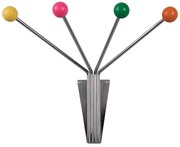 Kovový nástenný vešiak v striebornej farbe Neptune – PT LIVING