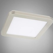 Stropné svietidlo LED Nexit 22,5x22,5 cm 12W LED IP44 Satén+Biela 3000k